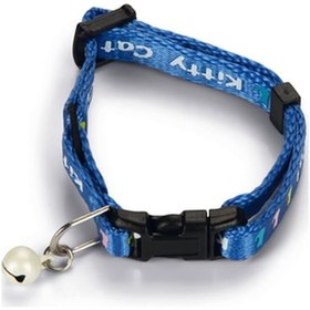 Resim Beeztees Yavru Kedi Boyun Tasması, Zilli, Mavi, 17,5-23cm 