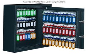 Resim Mühlen Key Box 60 Dijital Şifreli & Anahtarlı Çelik Anahtar Kasası 