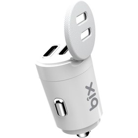 Resim Bix BXCC65C 65W Çift Portlu Type-C Araç Şarj Aleti iPhone & Android & Notebook Mini Araç içi Şarj Cihazı 