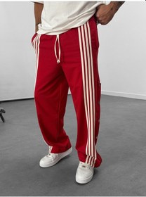 Resim Cocopelli Şeritli Kırmızı Erkek Baggy Pantolon Coc1060 Kırmızı 