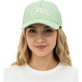 Resim Clean Powders Fileli Şapka Yeşil Yeşil 