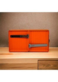 Resim Bavul Desen Metal Kısa Sigara Tabakası 18li Orange 