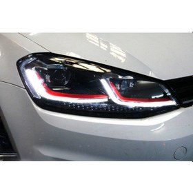 Resim Vw Golf 7.5 Ön Far Bi-Xenon 2016+ J Model Kırmızı 