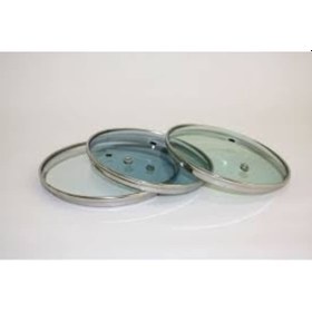 Resim Cam Tencere Kapaği-Cam Kapak Tüm Tencere Ve Tavalar Için18 Cm 