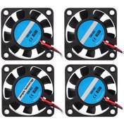 Resim Yunboo Makerbot 3d Yazıcı Ekstruder Soğutma Fanı 12v 4010 - 4 Adet, 7000r/dak, 6.7cfm, Yüksek Dayanıklı Abs 