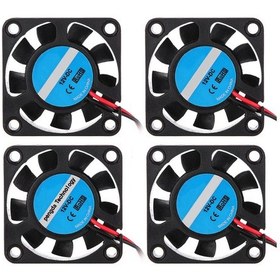 Resim Yunboo Makerbot 3d Yazıcı Ekstruder Soğutma Fanı 12v 4010 - 4 Adet, 7000r/dak, 6.7cfm, Yüksek Dayanıklı Abs 