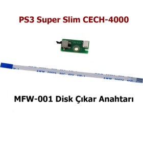 Resim MFW-001 Disk Eject Switch PS3 Yedek Parça CECH-4000 Playstation 3 Super Slim 