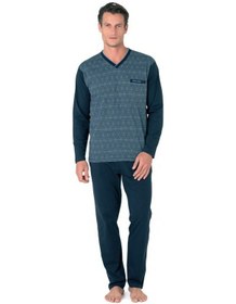 Resim Pierre Cardin Erkek Kuzun Kollu V Yaka Pijama Takım 6110-lacivert-2xl Çok Renkli 
