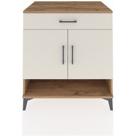 Resim Kronos Şifonyer 2 Raflı Tek Çekmeceli 2 Kapaklı 88x59x96 Çam-aytaşı Atlas Çam 