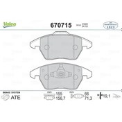Resim VALEO 670715 Fren Balatasi On (Peugeot: 307 2.0 Hdi 135 Fap 10/03-) 1609987980 425344 (WA572972) 