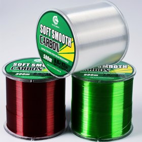 Resim YACUMA Yumuşak Karbon Naylon Balıkçılık Hattı, 500m/546YDS - Güçlü Çekme Kuvveti, Uzun Atış, Kırmızı ve Yeşil Makaralarda Deniz Balıkçılığı Ana Hattı 