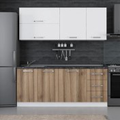 Resim Minar 195 Cm Mutfak Dolabı Beyaz Dore 195-D2 