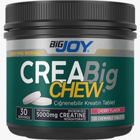 Resim BigJoy Sports CreaBig CHEW Kiraz Aromalı (Çiğnenebilir Kreatin Tablet) 