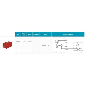 Resim SANEL 12V SİLECEK ZAMAN RÖLESİ 4 UÇLU 