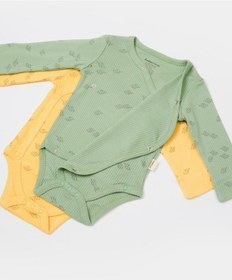 Resim BabyCosy Organik Modal Fil Baskılı 2 Li Kruvaze Uzun Kollu Badi Csym11319 001 
