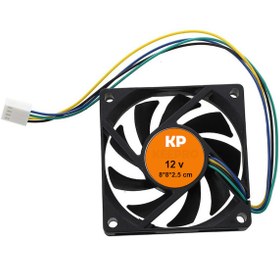 Resim 8cm 12 Volt 4 Pinli Fan 8*8*2.5 cm soğutucu fan 