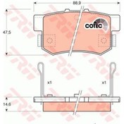 Resim TRW GDB774 Fren Balatası Arka Civic 95-01 Accord 90-98 Jazz 02-08 Legend 91-96 Shuttle 94- / 600 93- 