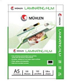 Resim Mühlen Beutel A5-100 A5 Boyutlu 100 Mikron Laminasyon Filmi 