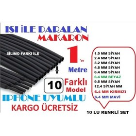 Resim Daralan Makaron 10'Lu Renkli Set (1'Er Metre) 