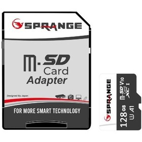 Resim Sprange Sm128 High Speed 4k Ultra Hd 128gb Tf Kart & Sd Adaptör 
