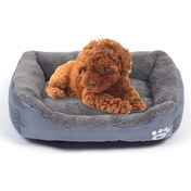 Resim Sunskyy Sunskyy Şeker Renk Dört Mevsim Hakiki Sıcak Pet Köpek Kulübesi Mat Teddy Köpek Mat, Boyut: L, 66 50 14cm Gri Diğer 