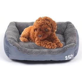 Resim Sunskyy Sunskyy Şeker Renk Dört Mevsim Hakiki Sıcak Pet Köpek Kulübesi Mat Teddy Köpek Mat, Boyut: L, 66 50 14cm Gri Diğer 