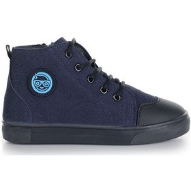 Resim Kiko Kids Kai Fermuarlı Erkek Çocuk Günlük Bot Ayakkabı Lacivert Lacivert 