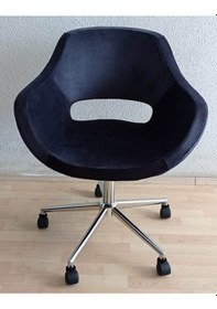 Resim Kamusalmarket Ofis Koltuğu Krom Metal Ayaklı Döküm Süngerli 