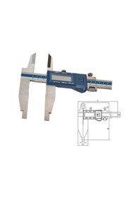 Resim Dasqua 0-1000mm Çift Çene Dijital Kumpas Ip54 Suya, Toza Dirençli Bilgi Çıkışlı 2710-1115 