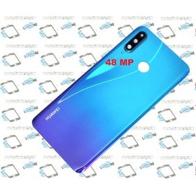 Resim Huawei P30 Lite Arka Pil Batarya Kapağı ( Kamera Lensli 48 MP) M 