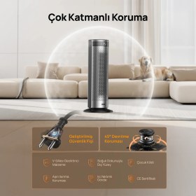 Resim DREO Solaris 628 Akıllı Elektrikli Isıtıcı – Hızlı Isıtma, Sessiz Çalışma, Enerji Tasarruflu Isı Kontrolü 