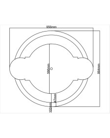 Resim Motifpiyer Lamba Tavan Göbeği DC-52-C-95X86 