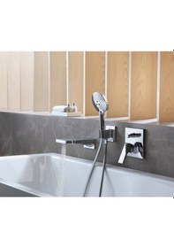 Resim Hansgrohe Metropol Tek Kollu Banyo Bataryası Ankastre Cubuk Volan Krom 