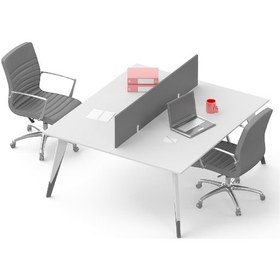 Resim Uzay Ofis Royal Çoklu Çalışma Masası - Beyaz-antrasit - 120 Cm Renksiz 