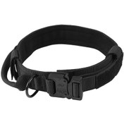 Resim Köpek Eğitim Tasması Profesyonel Naylon Dokuma Boyun Koruması Ayarlanabilir Evcil Hayvan Tasması Orta Büyük Köpekler İçin Siyah Xl 