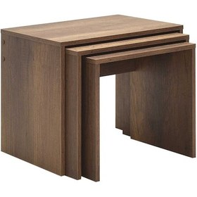 Resim Adore Trıple Zigon Sehpa - Oslo Ceviz 