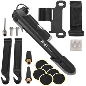 Resim Jeehugo Gıyo Mini Bisiklet Pompası 120psı Manuel Baskı Göstergeli Tamir Seti Fren Çubuğu, Yedek Aksesuarlar 