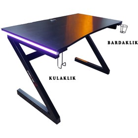 Resim X My Table Oyuncu Masası Rgb Led'li 160x67x76 