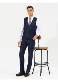 Resim Cacharel Lacivert Slim Fit Yelek 