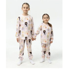 Resim Optovıckoff Kız Çocukları İçin Kedi Pijaması 325522753 Pembe 