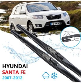 Resim Hyundai Santa Fe Ön Cam Hybrid Silecek Takımı 2007-2012 