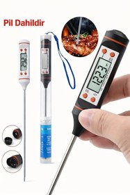 Resim BEYZANA Daldırma Tipli Süt Mama Yoğurt Çorba Mayalama Dijital Mutfak Gıda Yemek Termometresi 