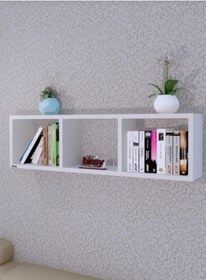 Resim Toyzcity Woodylife Yatay Raf Kitaplık Beyaz Organizer Çocuk Odası Tv Ünite 