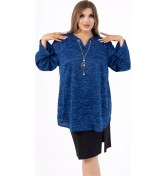 Resim Alleria Büyük Beden Tunik 252796586 Mavi 