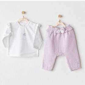 Resim Kız Bebek Takım 2 Parça Set Magical Butterfly Ac25578 Lila 