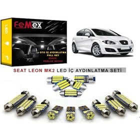 Resim Femex Seat Leon Mk2 Led İç Aydınlatma Ampul Seti Femex Parlak Beyaz 