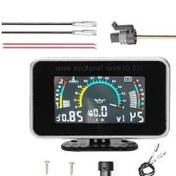 Resim Besthome1 9-36v Siyah Lcd Üçlü Gösterge: Yağ Basıncı, Voltaj & Su Sıcaklığı Ölçümü 