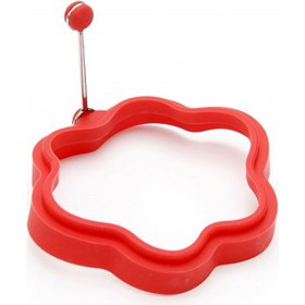 Resim Fame Kitchen Silikon Çiçek Omlet Kalıbı - Kırmızı 