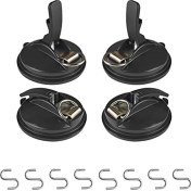 Resim Spibicyy Adet Ağır Hizmet Tipi Vantuz Çapa Güçlü Vantuz Araba Tentelerini Sabitlemek Kancalı, Cam/fayans Üzerinde Yumuşatma (Yurt Dışından) 