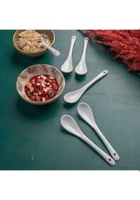 Resim Porselen Baharat Kaşığı 1 Adet Çok Renkli 